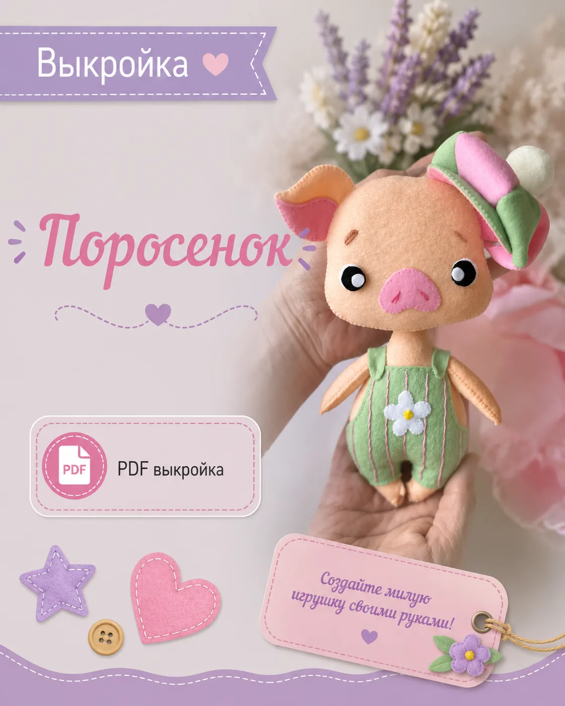 Выкройка поросёнок
