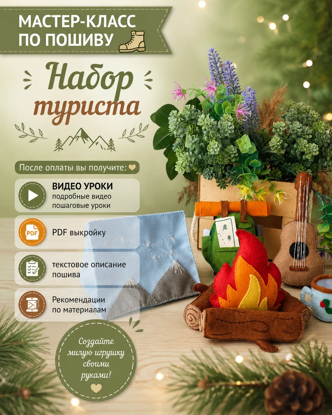 Набор выкроек «Набор туриста» с видео