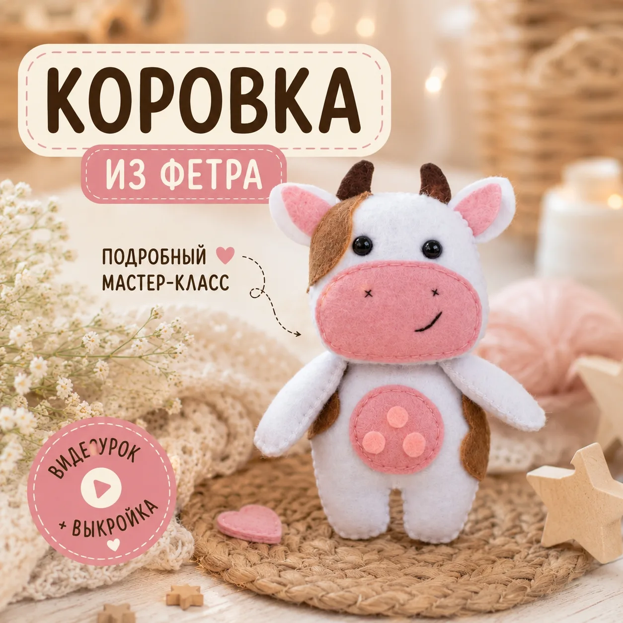 Выкройка Коровки - видео урок — фото 2